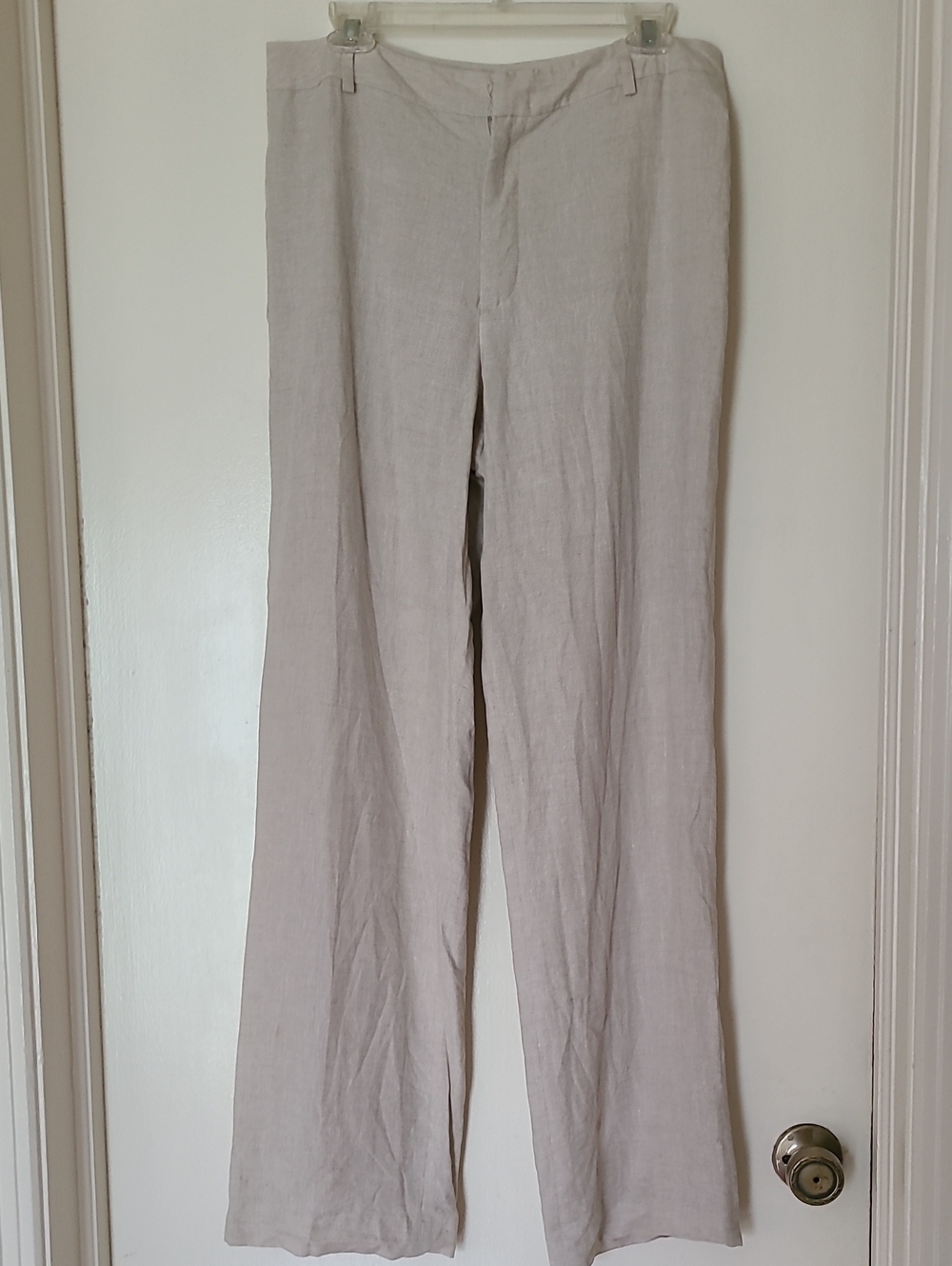 Peruvian Connection Natural Beige Linen Pants 12